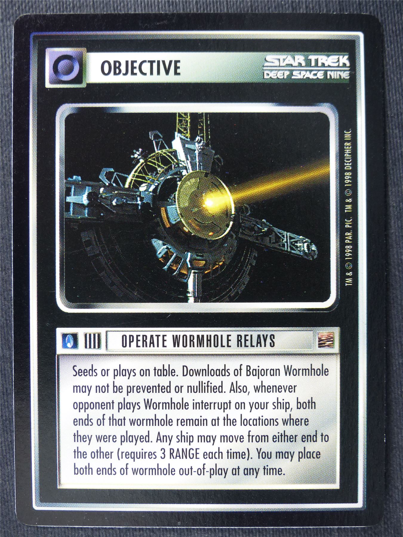 Operate Wormhole Relays - DS9 - Star Trek Cards #ZU