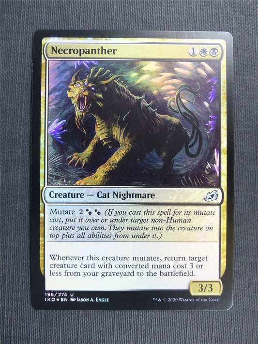 Necropanther Foil - IKO - Mtg Card