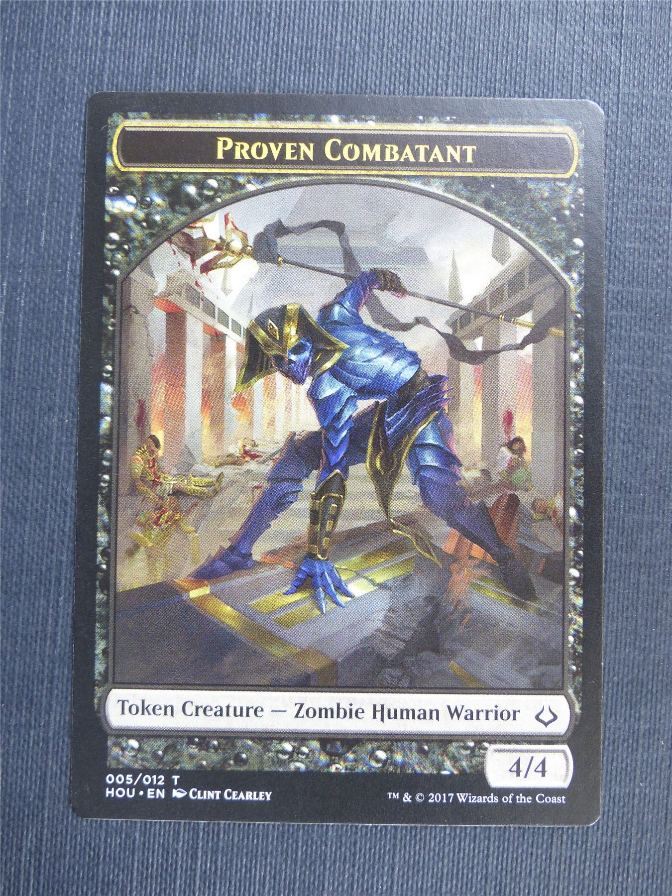 Proven Combatant / Cat - Mtg Magic Token Cards #4P6
