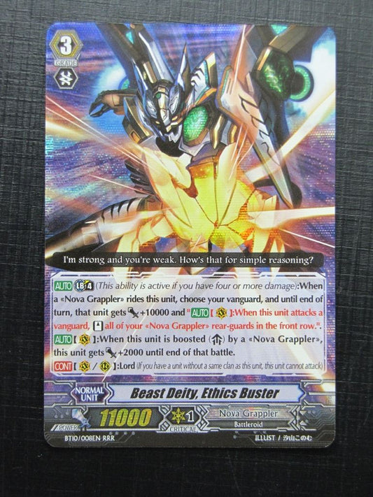 Vanguard Cards: BEAST DEITY, ETHICS BUSTER BT10 RRR # 26B60