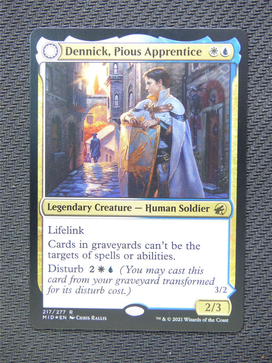 Dennick Pious Apprentice Foil Showcase - Innistrad - Mtg Card #3IK