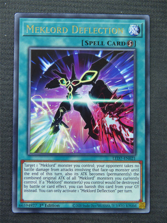 Meklord Deflection LED7 Rare - 1st Edition - Yugioh Card #1P8