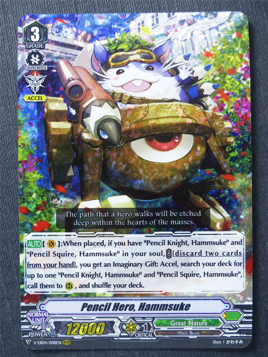 Pencil Hero Hammsuke V-EB04 RRR - Vanguard Cards #CA