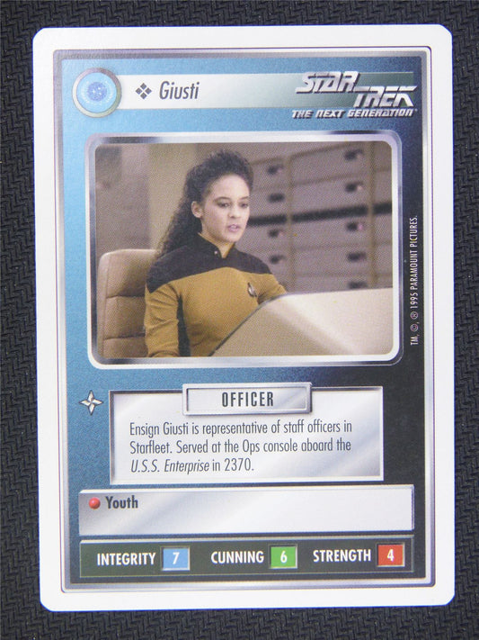 Giusti White Border - Star Trek Next Gen Card #4NY