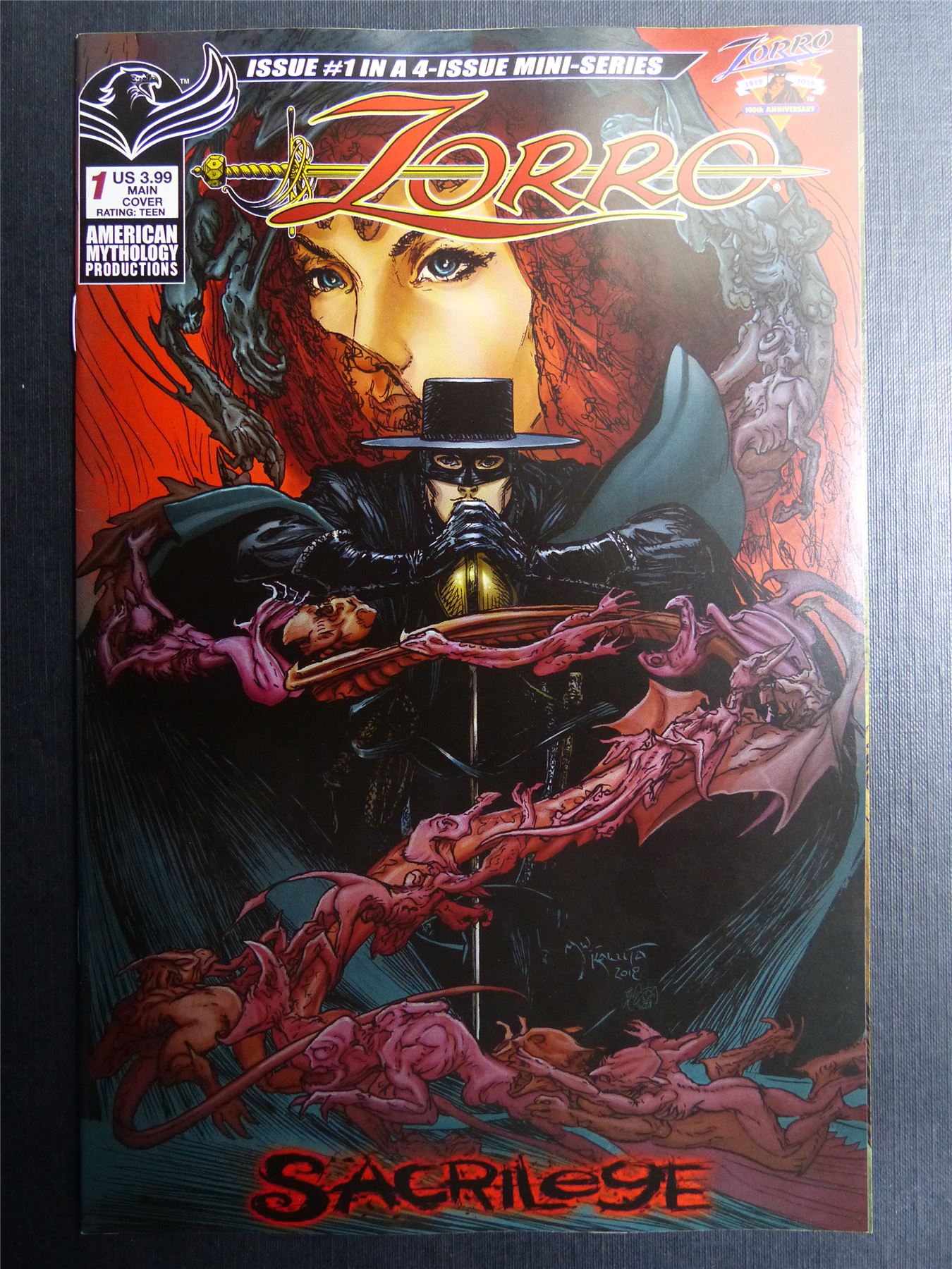 ZORRO: Sacrilege #1 - Feb 2021 - Mythology Comics #6N