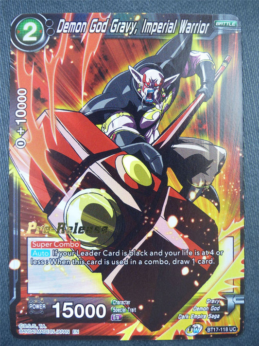 Demon God Gravy Imperial Warrior BT17 Foil - Dragon Bal Super Card #8YH