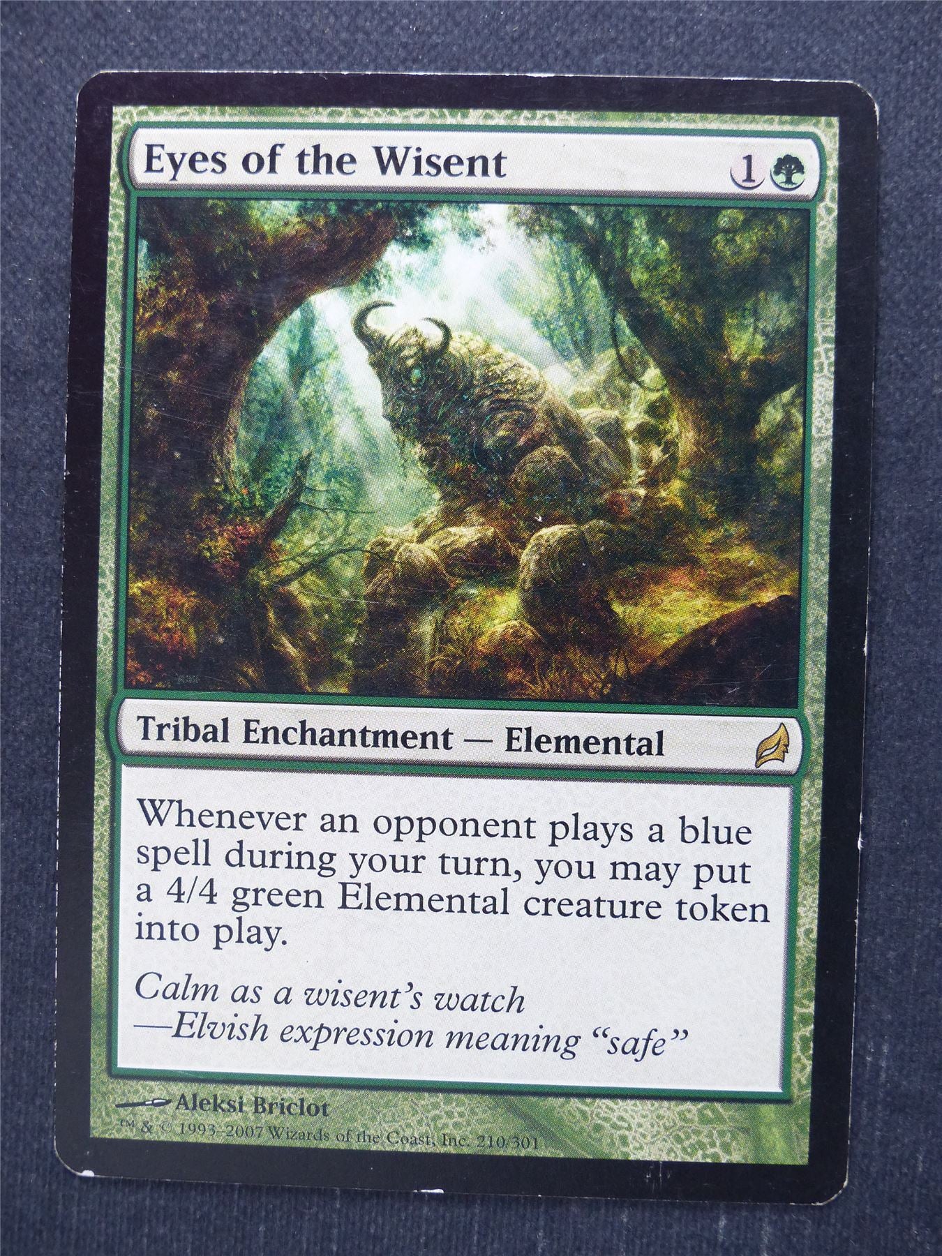 Eyes of the Wisent played - Mtg Magic Cards #OQ