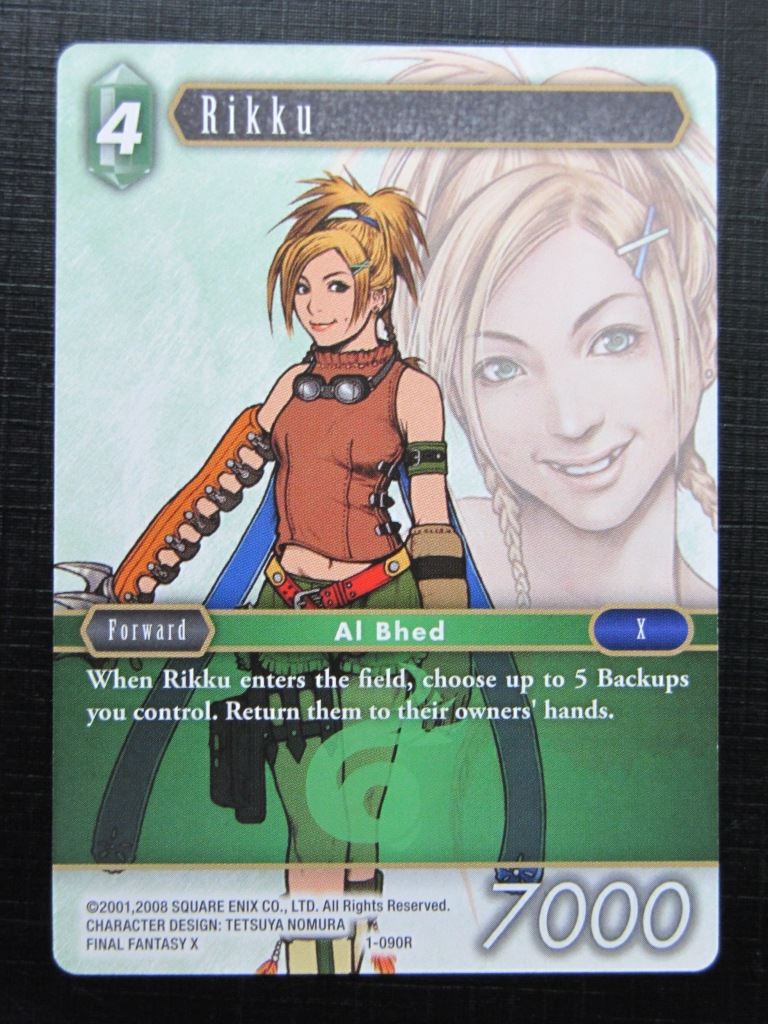 Final Fantasy Cards: RIKKU 1-090R # 27D77