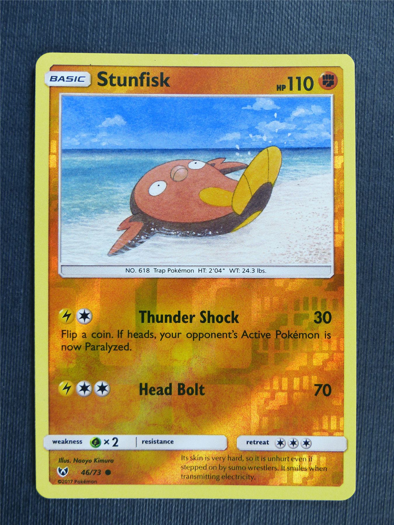 Stunfisk 46/73 Reverse Holo - Pokemon Cards #5P3