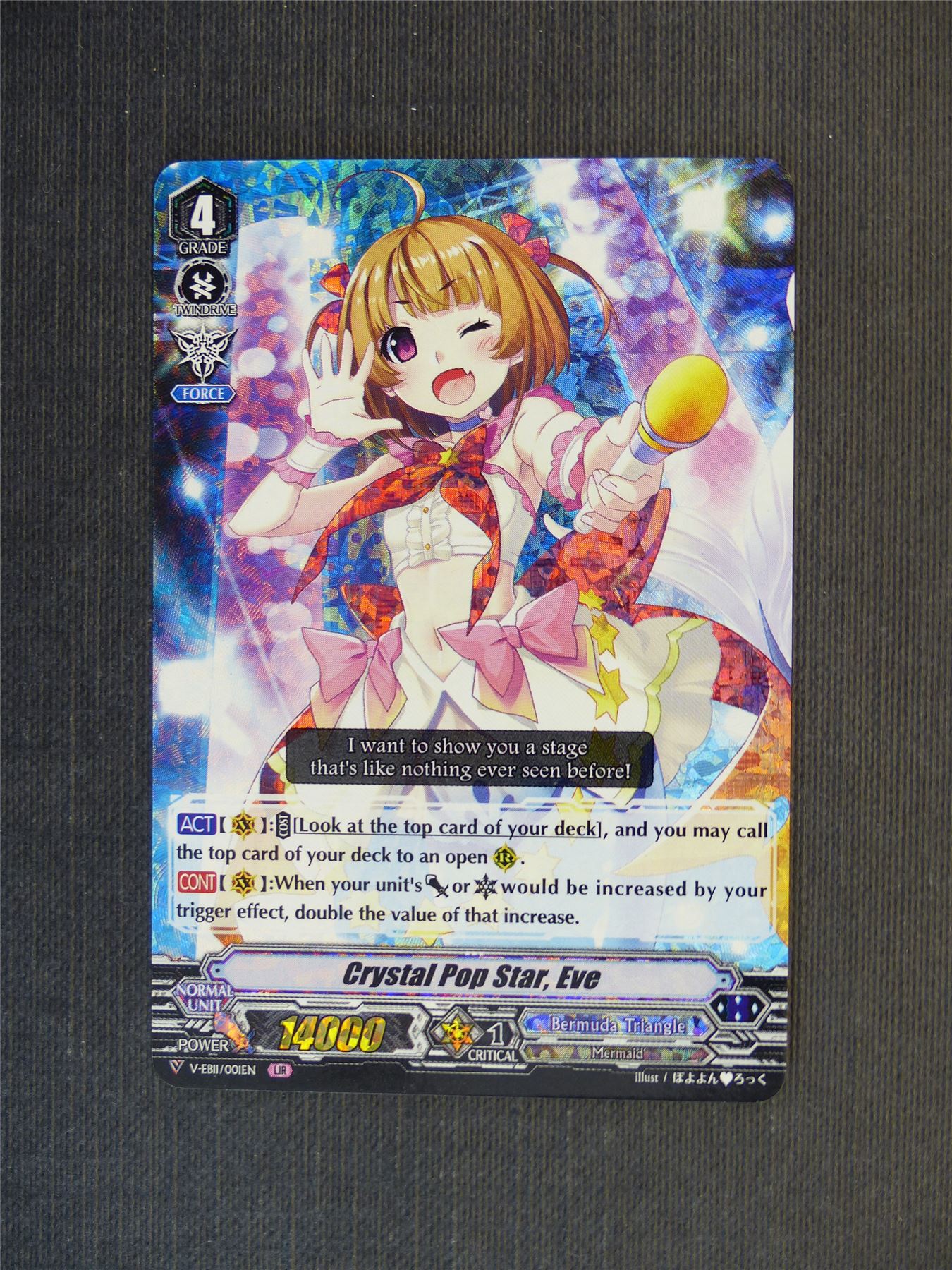 Crystal Pop Star Eve V-EB11 LIR - Vangurd Cards #4XD