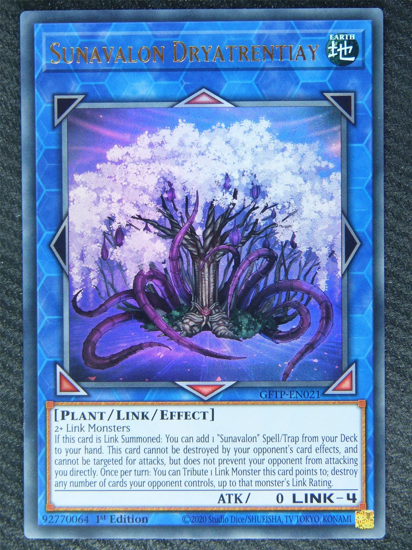 Sunavalon Dryatrentiay GFTP Ultra Rare - 1st ed - Yugioh Card #83N