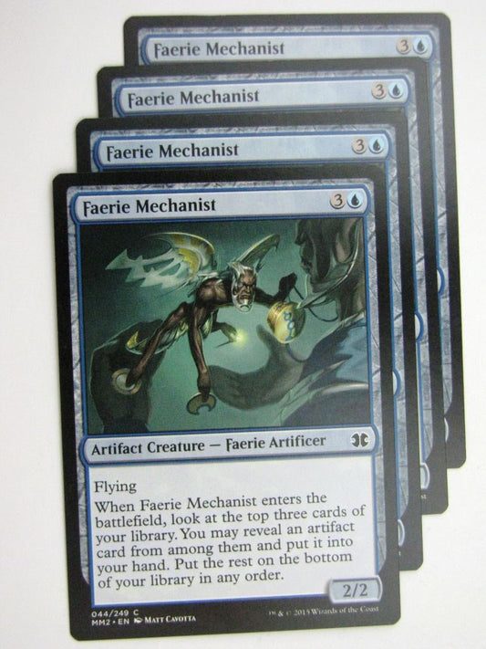 MTG MODERN MASTERS TWO: FAERIE MECHANIST x4 # 28B56