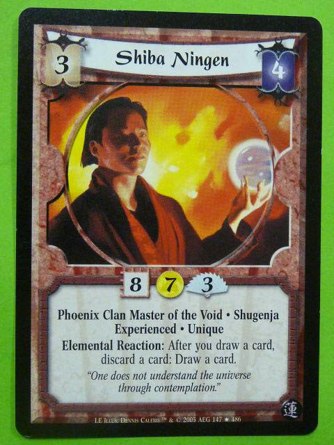 L5R Card  Legend of Five Rings: SHIBA NINGEN 147/486