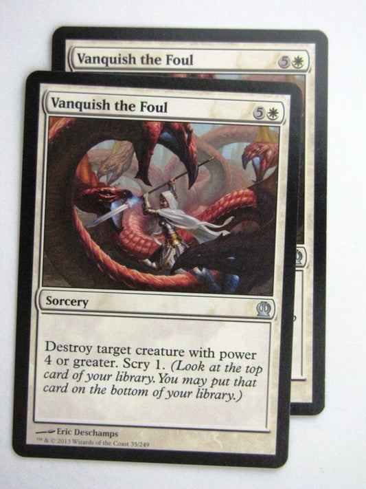 MTG Magic Cards: VANQUISH THE FOUL x2 Theros # 24D88