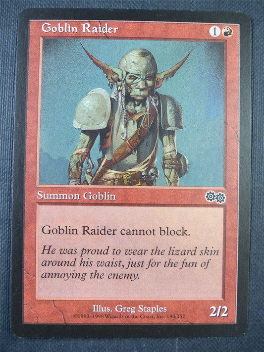 Goblin Raider - Urza's Saga - Mtg Card #72Y
