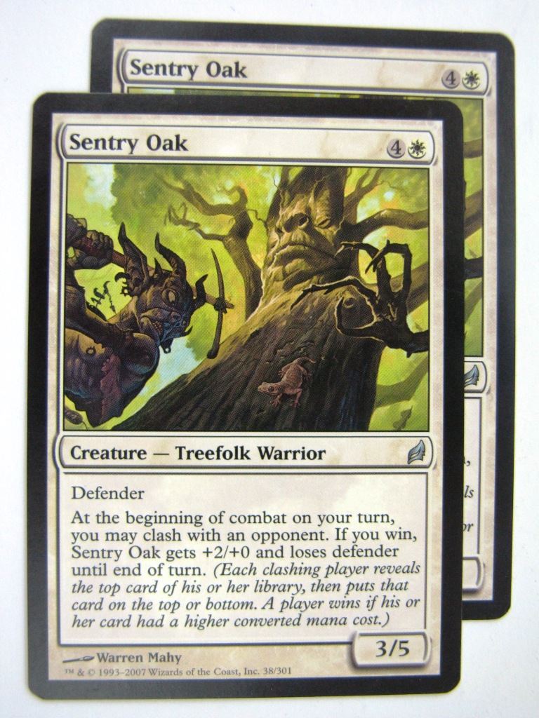 MTG Magic Played Cards: SENTRY OAK x2 # 7J79