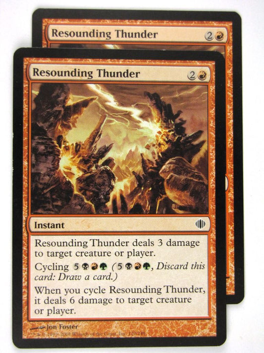 MTG Magic: The Gathering Cards: RESOUNDING THUNDER x2: ALA