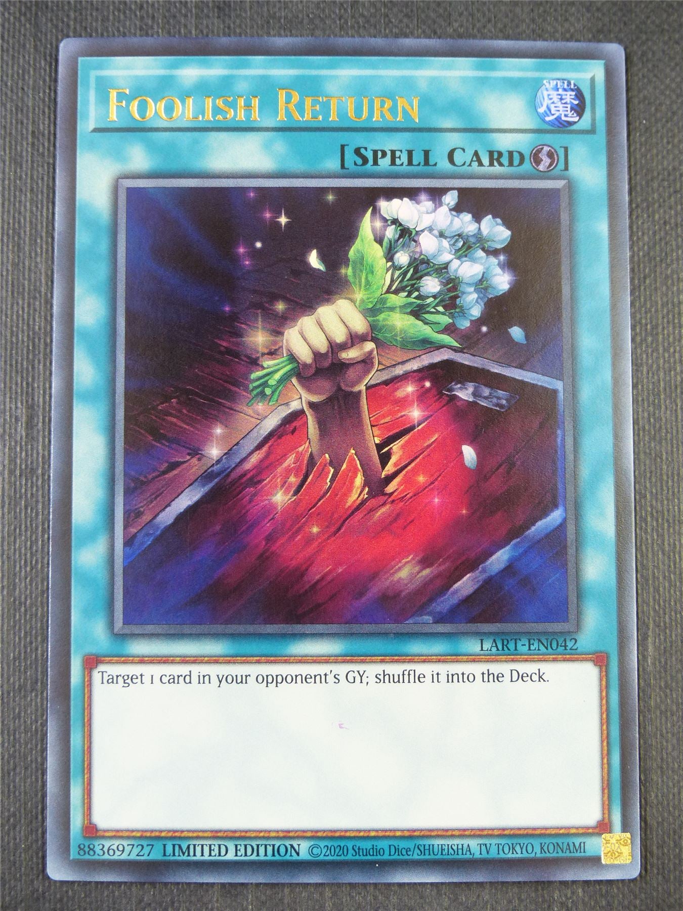 Foolish Return LART Ultra Rare - lim ed Yugioh Card #8P7
