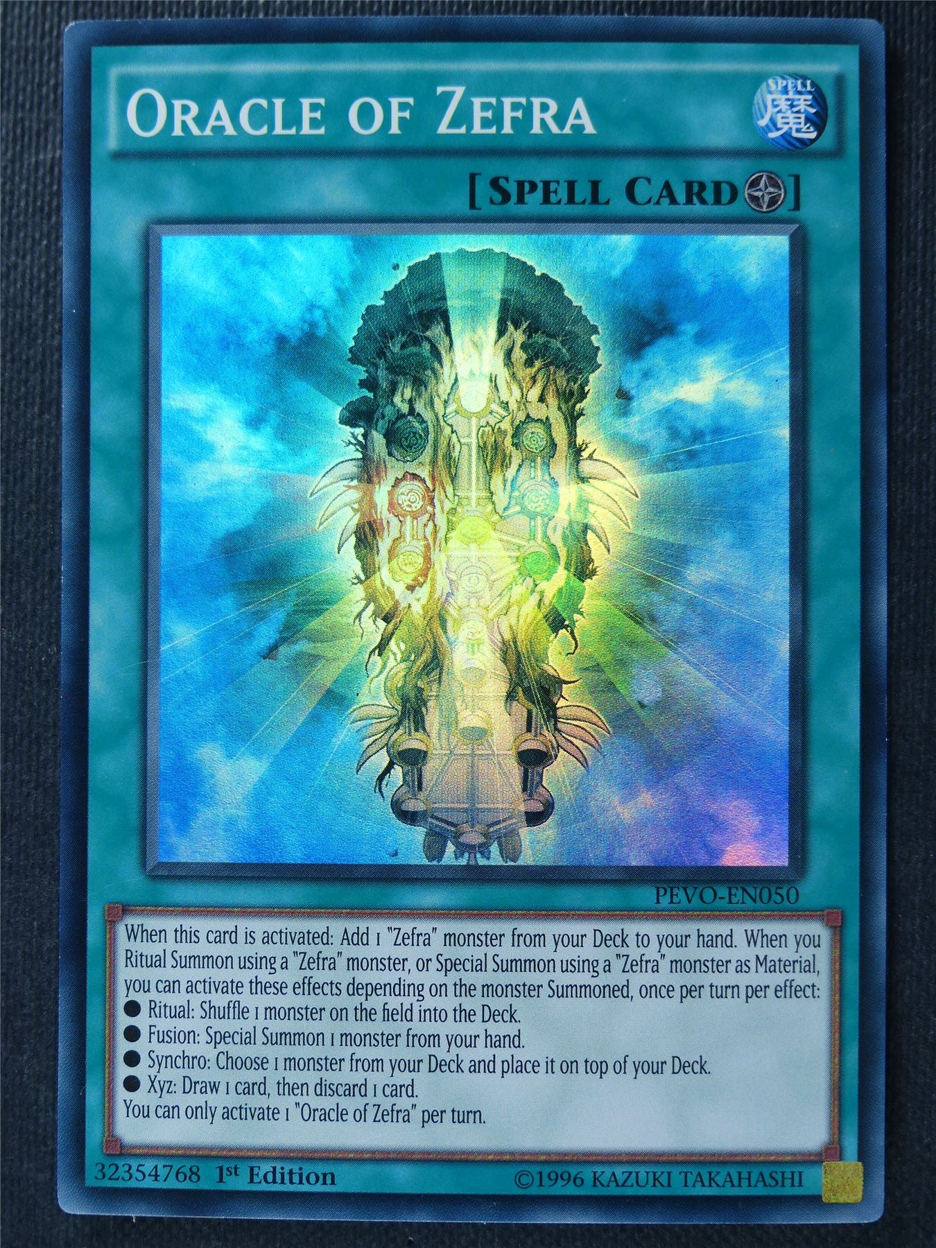 Oracle of Zefra PEVO Super Rare - 1st ed - Yugioh Card #1ZA