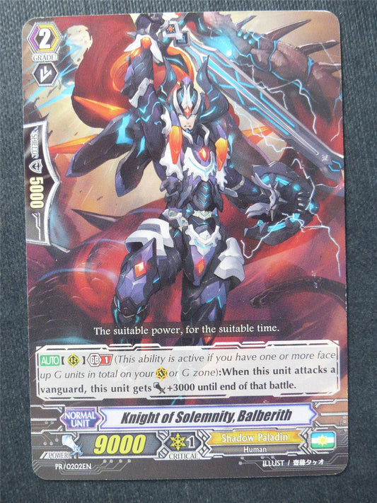 Knight of Slemnity Balberith Promo - Vanguard Cards #N6