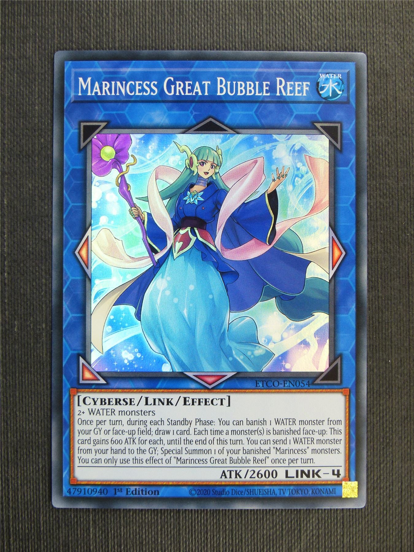 Marincess Great Bubble Reef - Super Rare - ETCO - 1st ed Yugioh Card