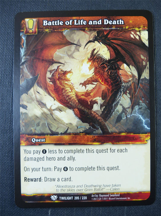 Battle of Life and Death 205/220 - WoW Card #17W