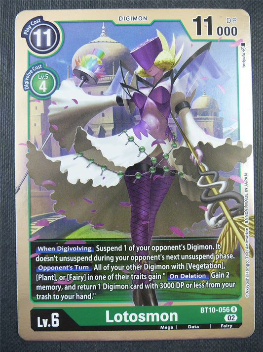 Lotosmon BT10-056 R - Xros Encounter - Digimon Card #975