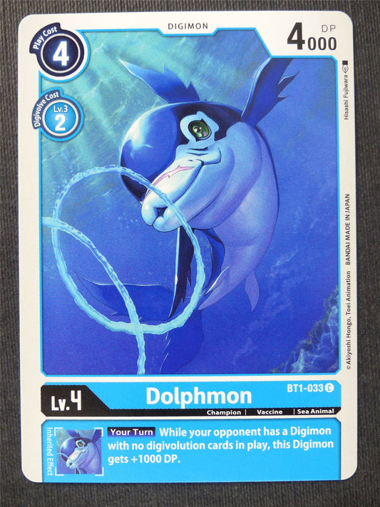 Dolphmon BT1-033 C - Digimon Cards #SR