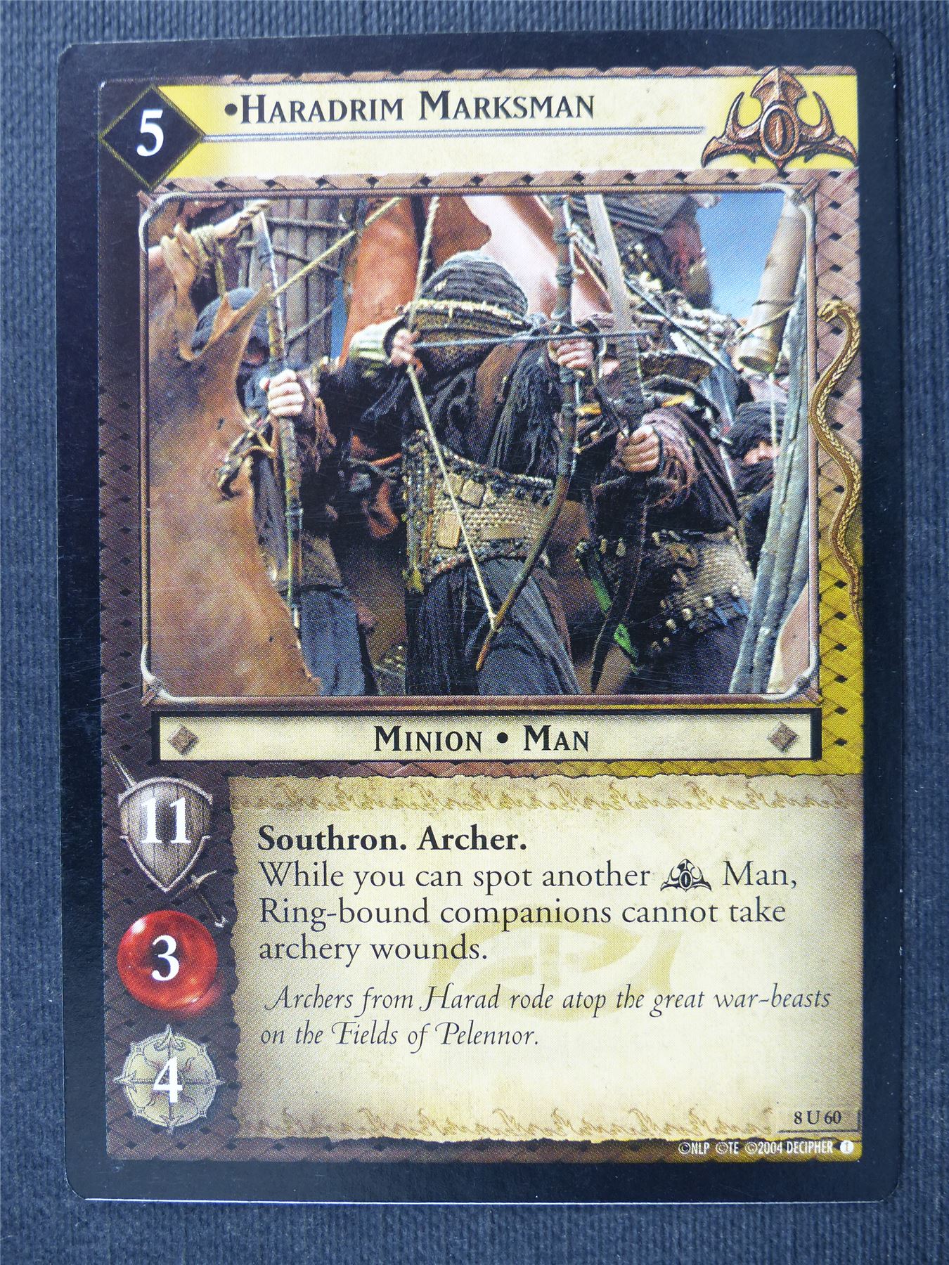 Haradrim Marksman 8 U 60 - LotR Cards #2TM