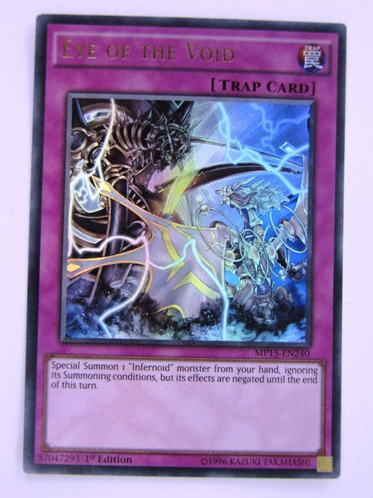 Yugioh Cards: EYE OF THE VOID MP15 ULTRA RARE # 3B29