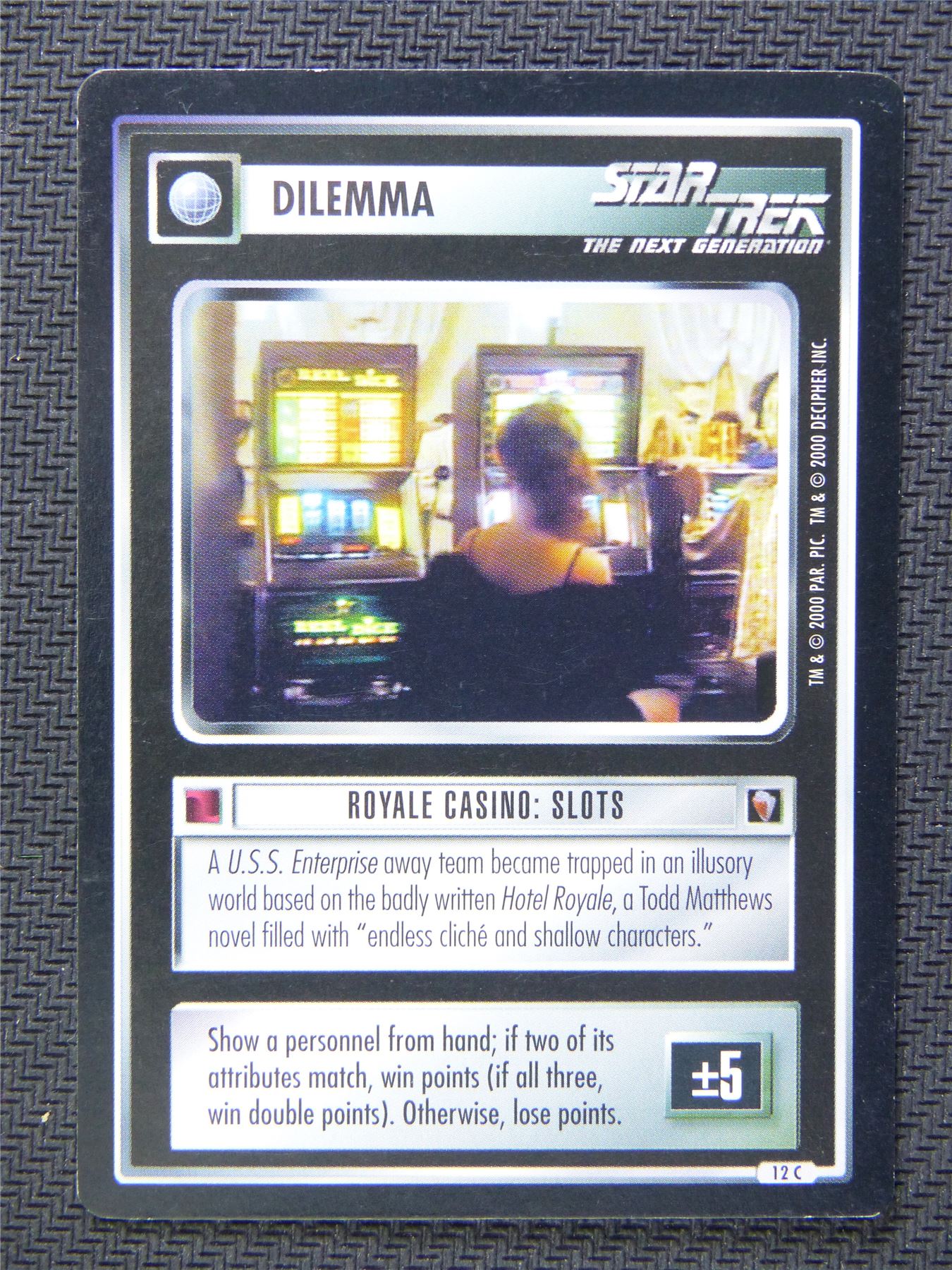 Dilemma Royale Casino Slots - Star Trek CCG Next Gen #594