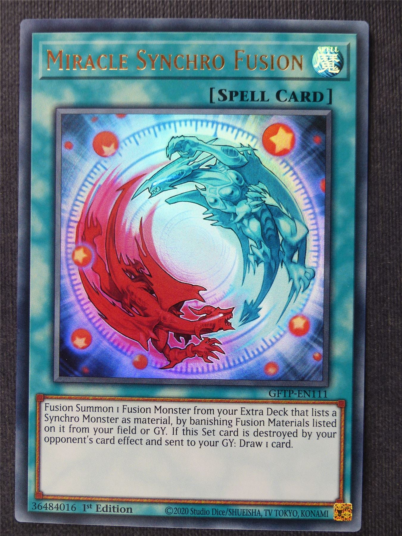 Miracle Synchro Fusion GFTP Ultra Rare - 1st ed - Yugioh Cards #2MY