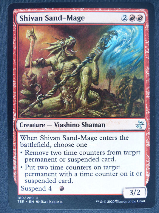 Shivan Sand-Mage - Remastered - Mtg Magic Cards #SP