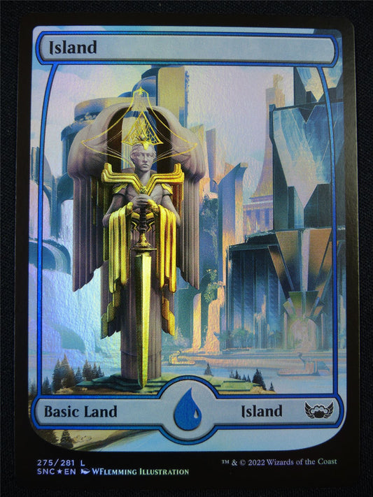 Island 275/281 Full Art Foil - Mtg Card #O9