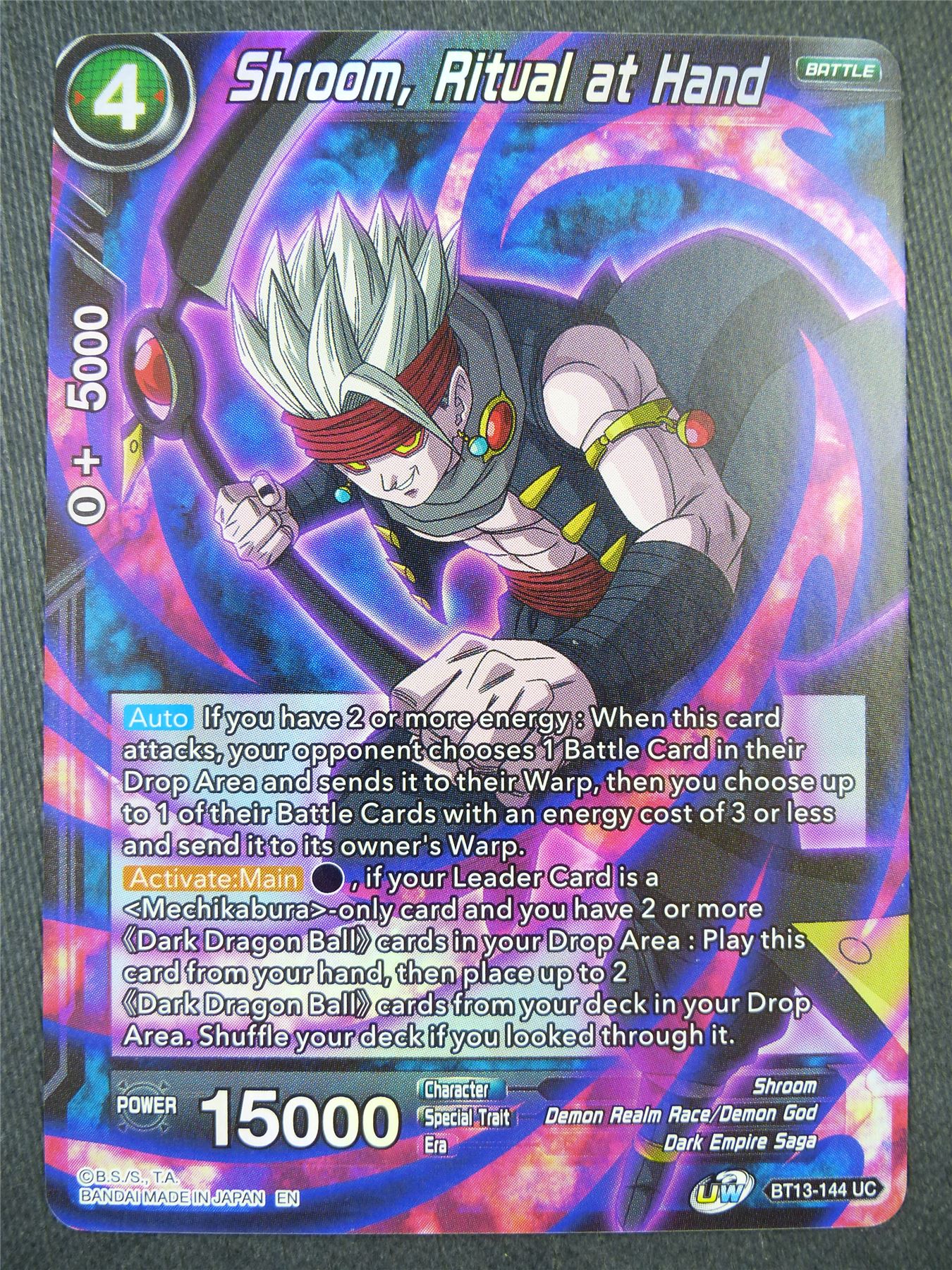 Shroom Ritual at Hand BT13 Foil - Dragon Bal Super Card #8YM