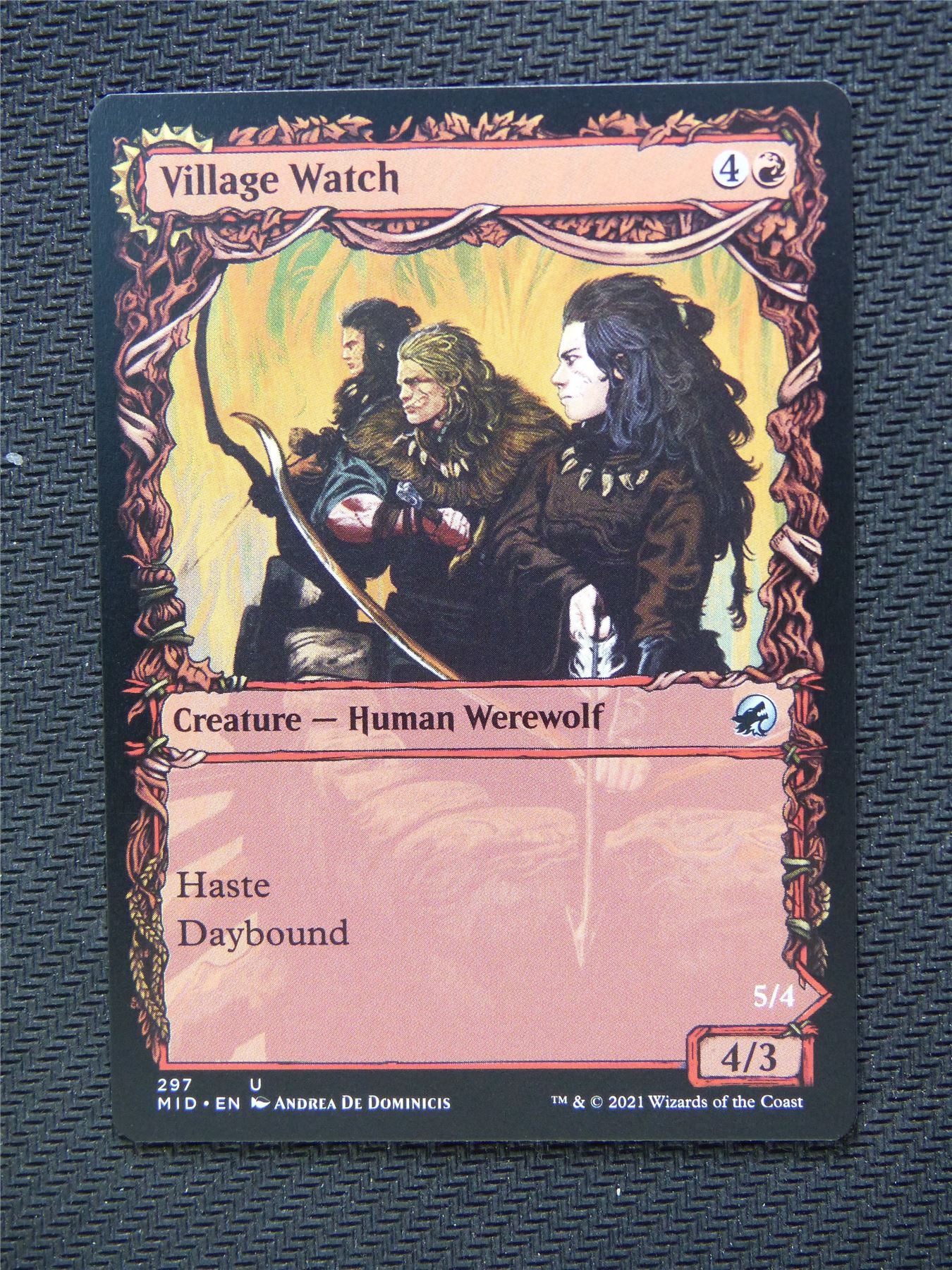 Village Watch Reavers  Showcase - Innistrad - Mtg Card #3MC