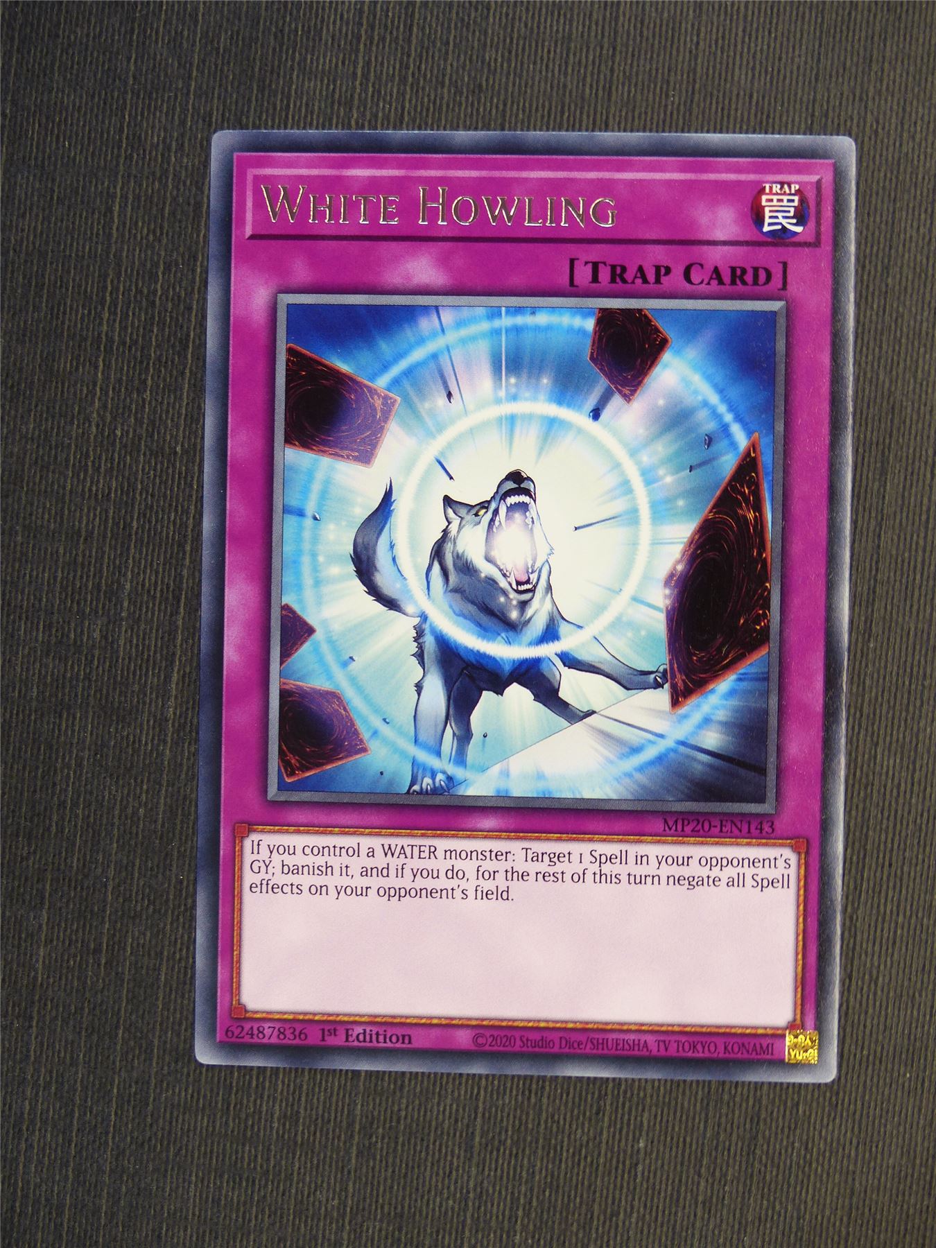 White Howling MP20 Rare - 1st ed - Yugioh Cards #5K1