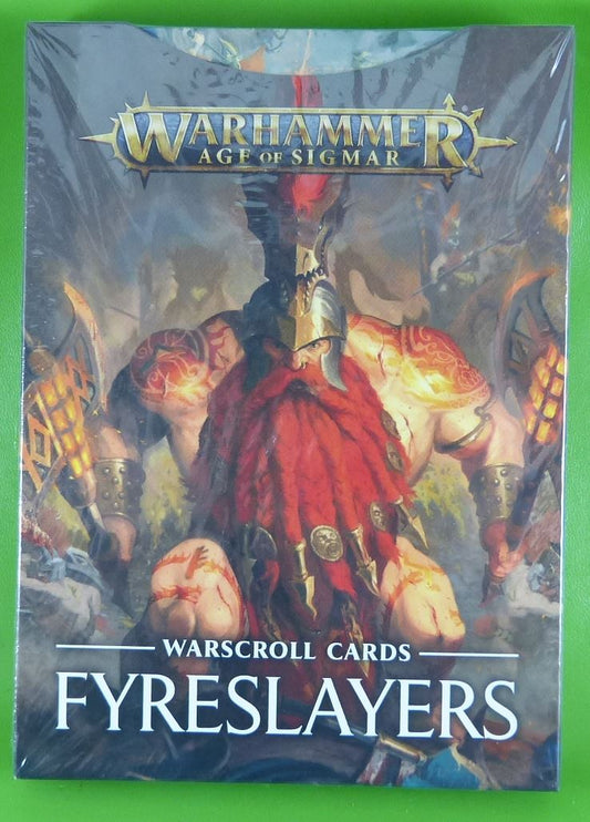 Fyreslayers Warscroll Cards sealed - Warhammer AoS #7RK