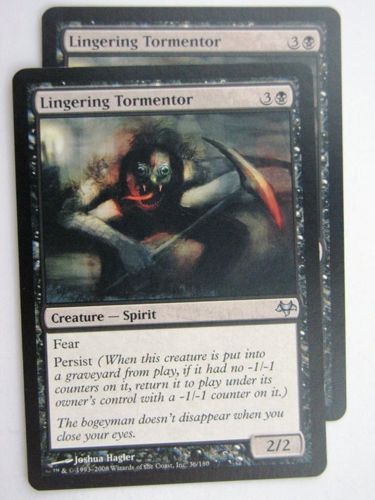 MTG Magic Cards: LINGERING TORMENTOR x2 # 27D27
