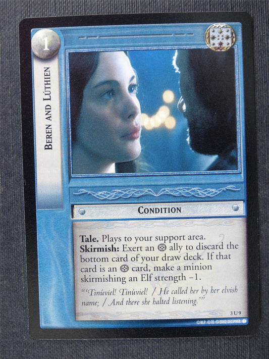 Beren and Luthien 3 U 9 - LotR Cards #2Z5