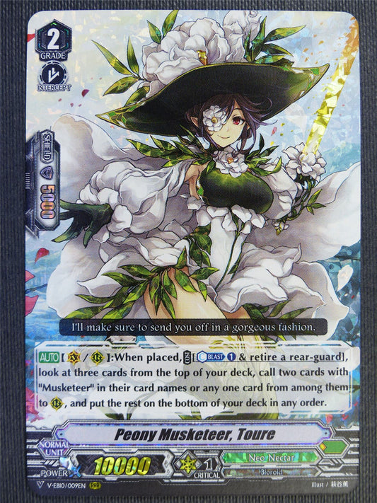 Peony Musketeer Toure V-EB10 RRR - Vanguard Card #7WB