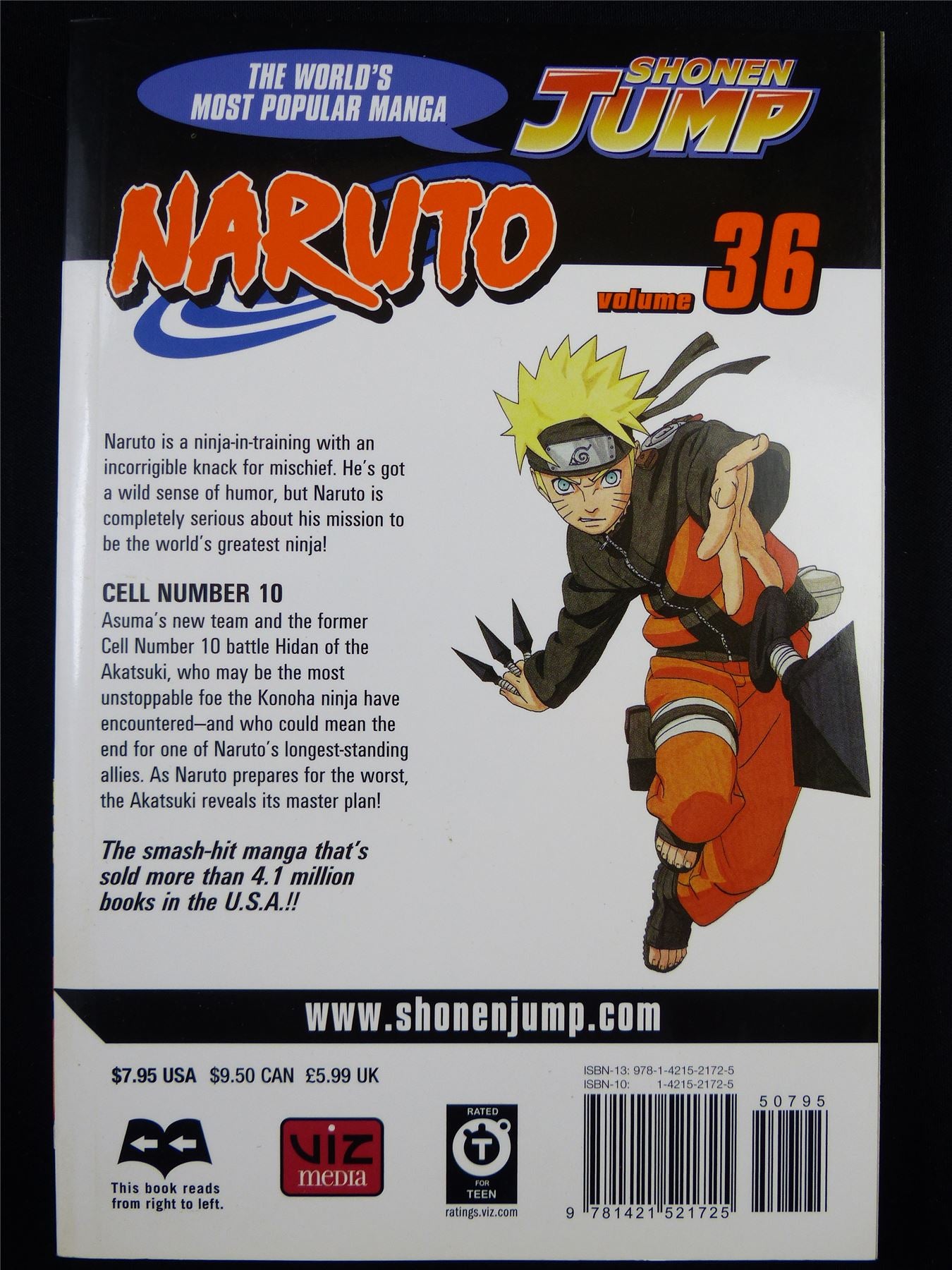 NARUTO Volume 36 - Shonen Jump Viz Manga #3HA