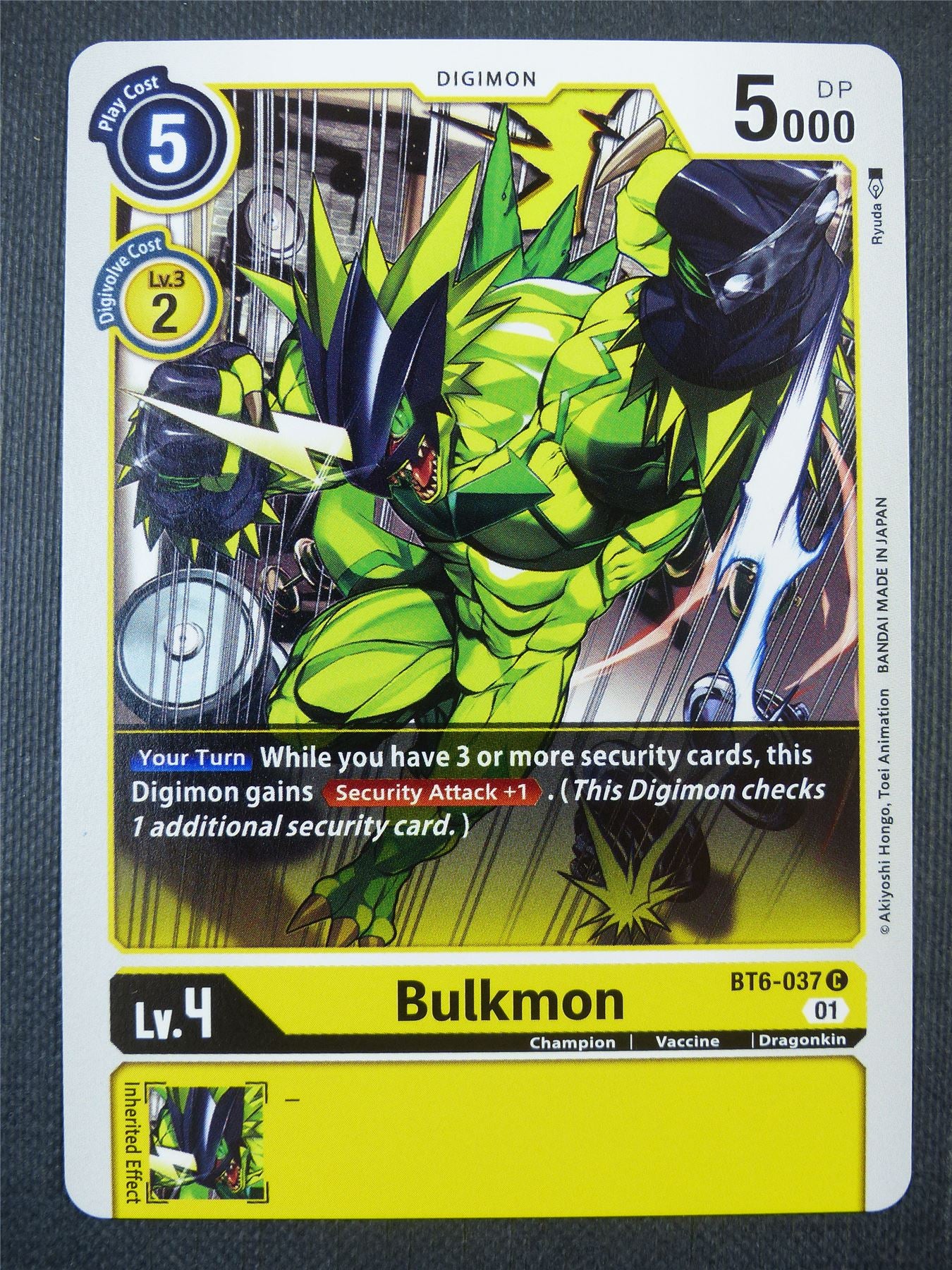 Bulkmon BT6-037 C - Digimon Card #60W