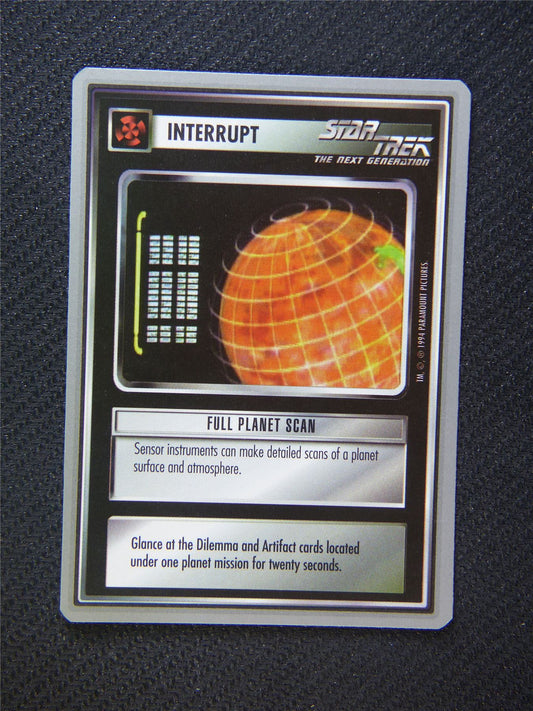 Interrupt Full Planet Scan - Star Trek Silver Border Card Decipher #2FB