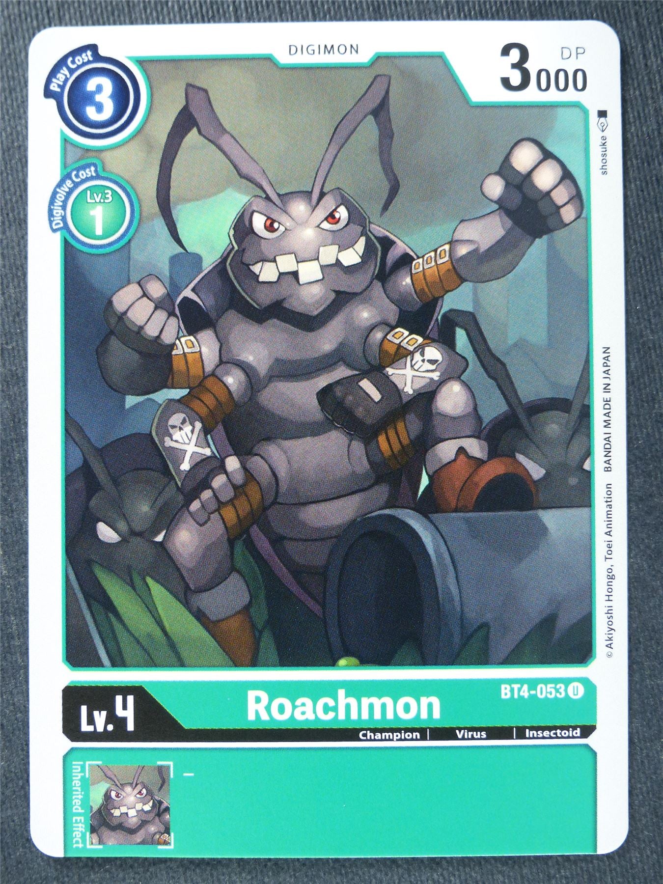 Roachmon BT4-053 U - Digimon Cards #ZJ