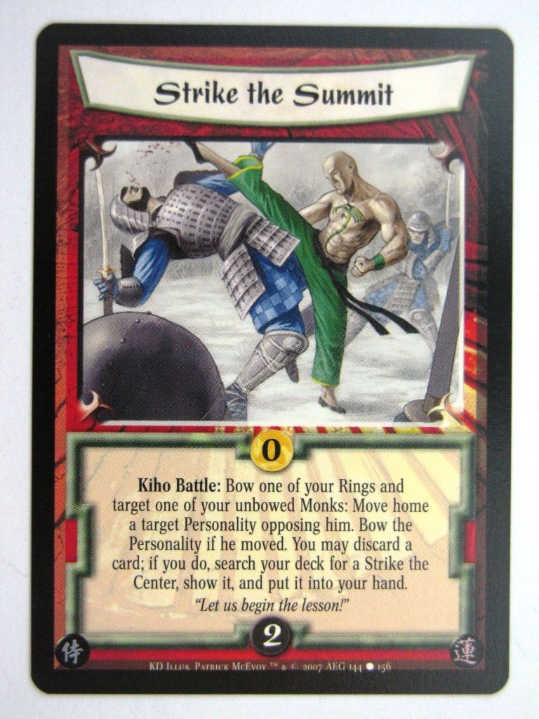 Vintage L5R Cards: STRIKE THE SUMMIT # 27G3