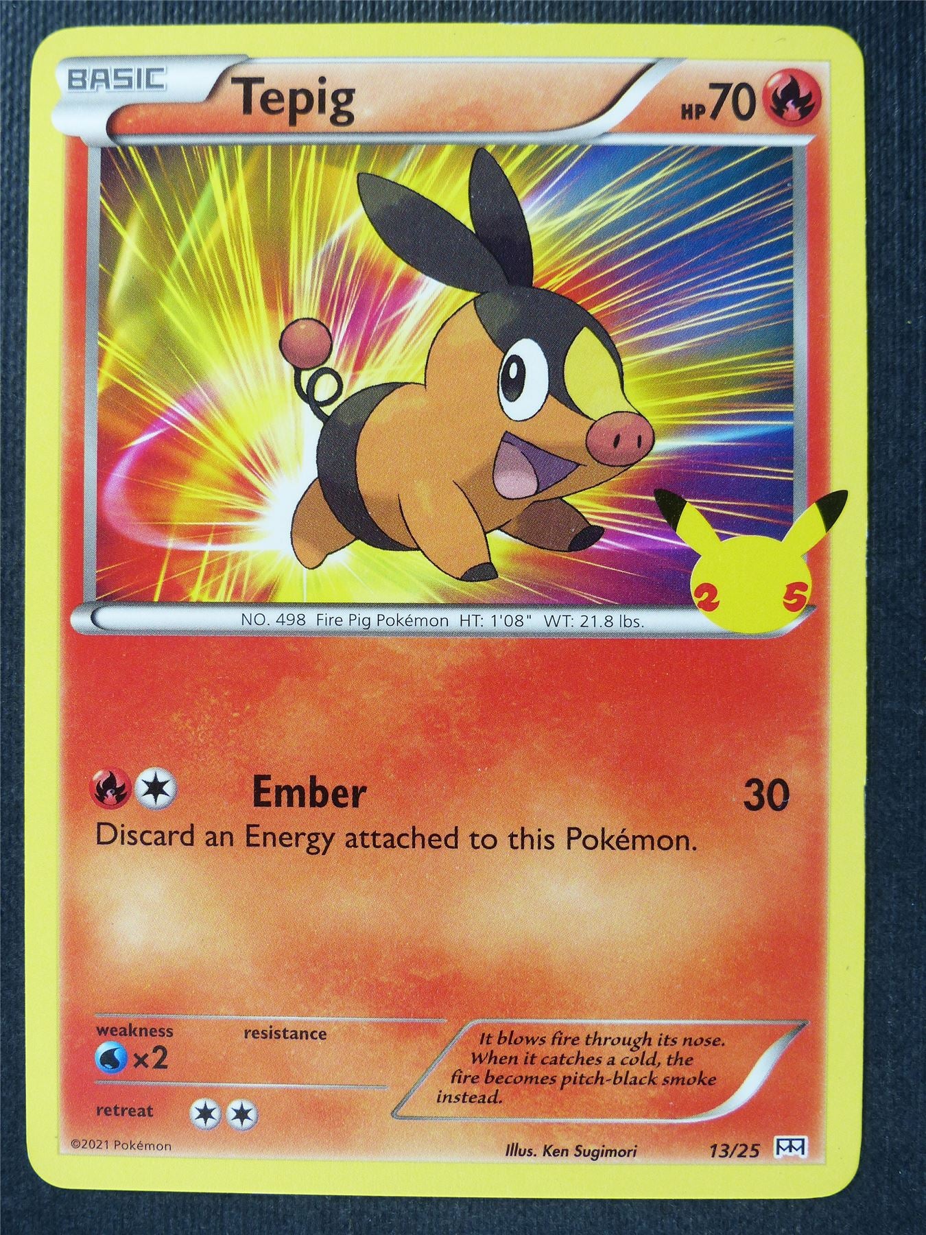 Tepig 13/25 McDonalds Promo - Pokemon Card #3M3