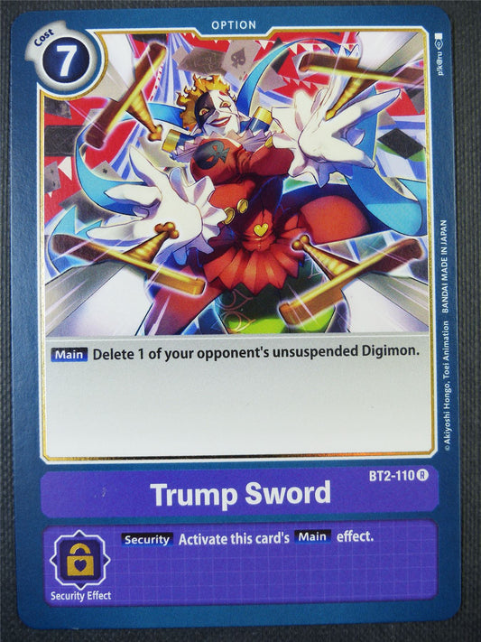 Trump Sword BT2-110 R - Digimon Card #86K