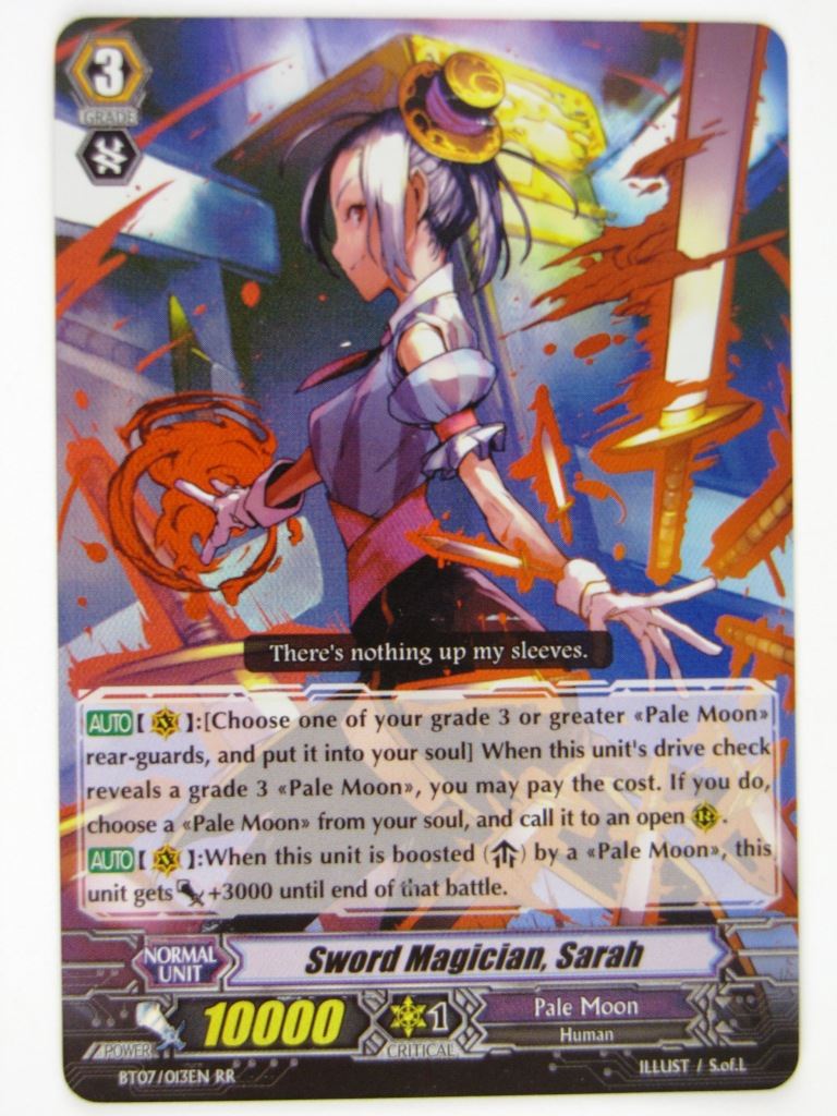 Vanguard Cards: SWORD MAGICIAN, SARAH BT07 RR # 16I33