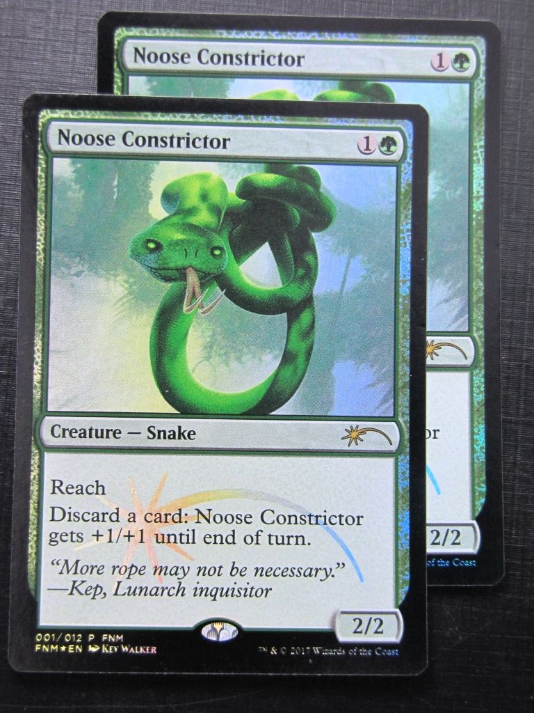 Noose Constrictor Promo Foil x2 - Mtg Card # 6A63